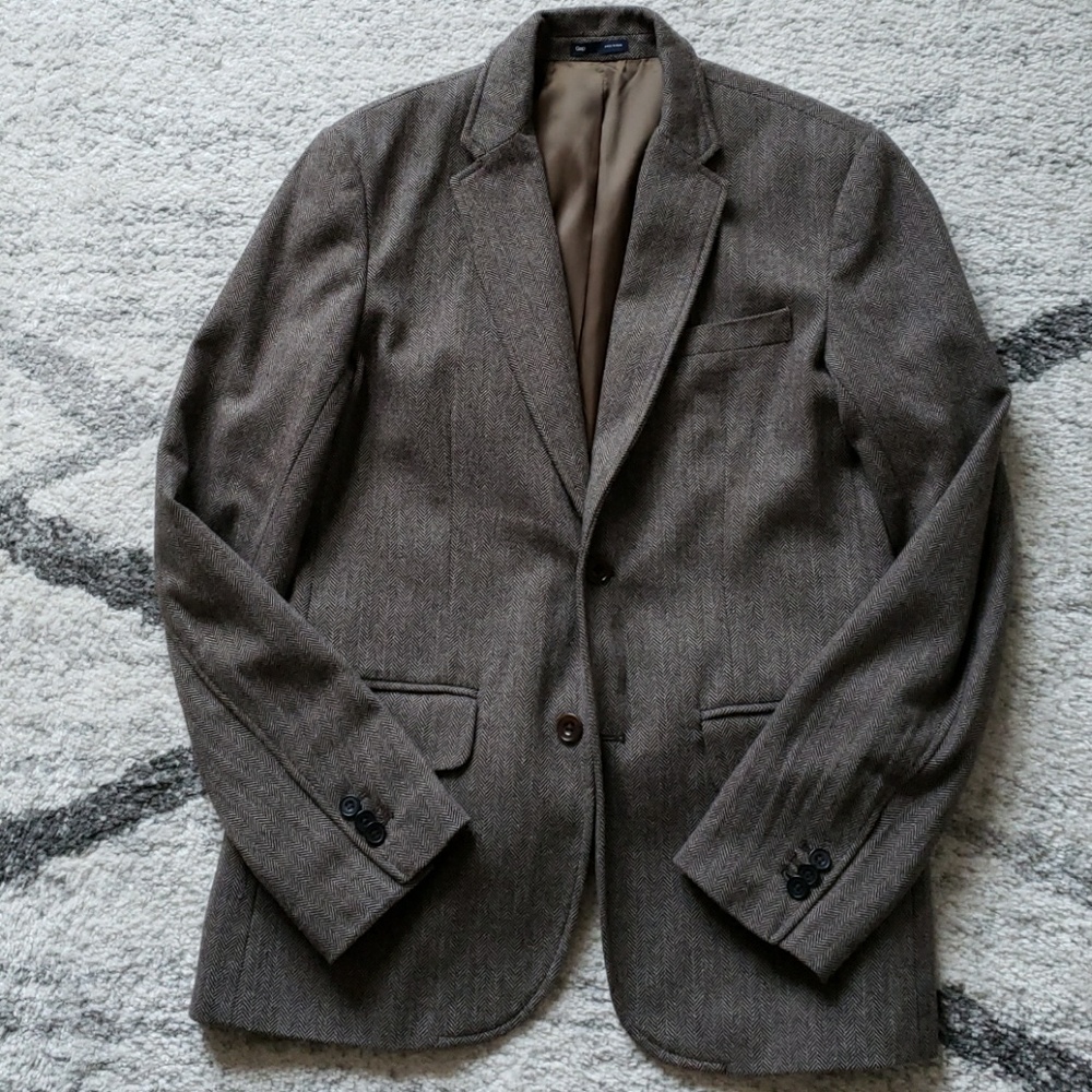 Gap Herringbone Blazer small